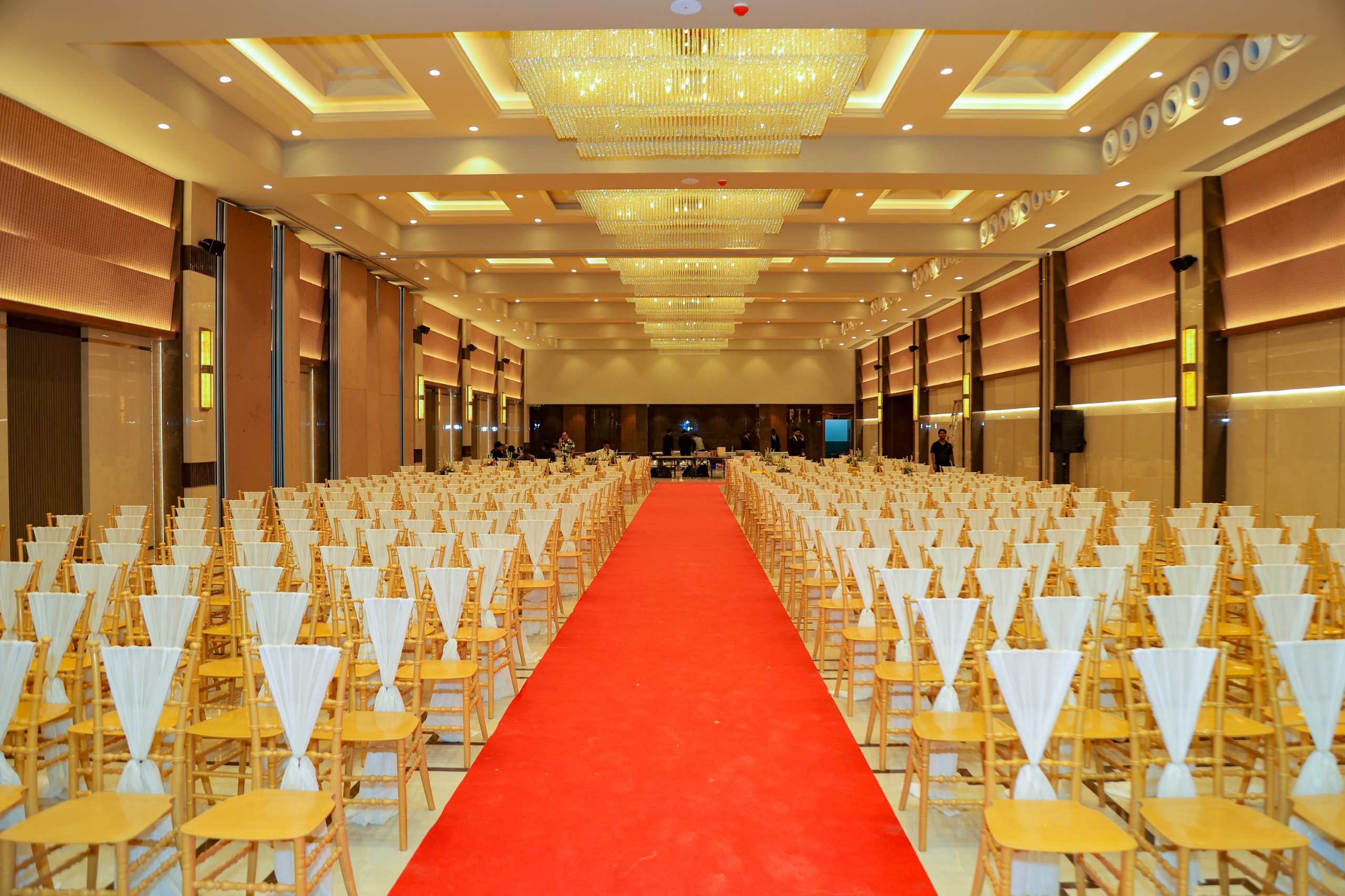 Guest chair and seating arrangement at Golden Banquet Vasai